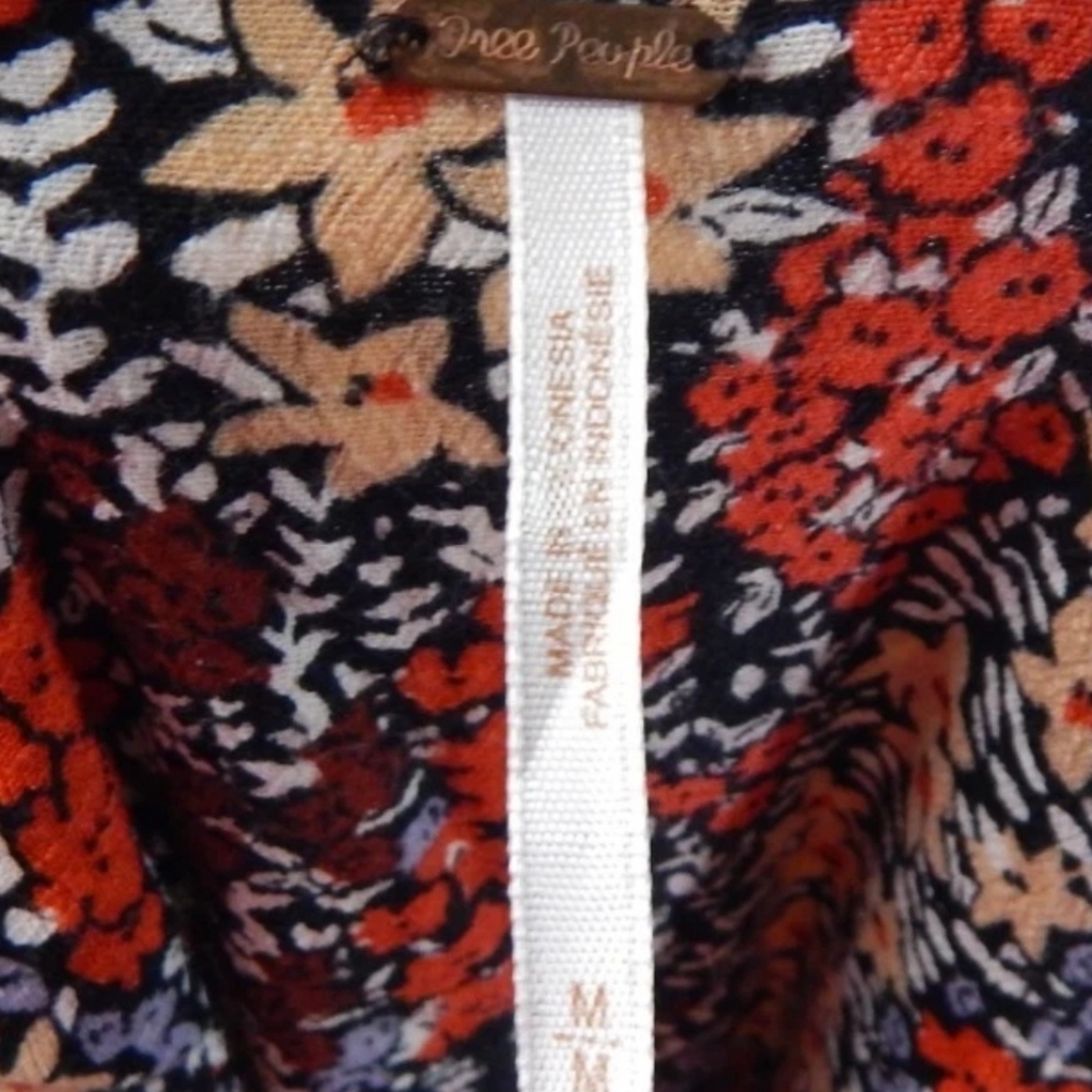 Free People Miss Right Floral Keyhole Mini Dress - Picture 3 of 4